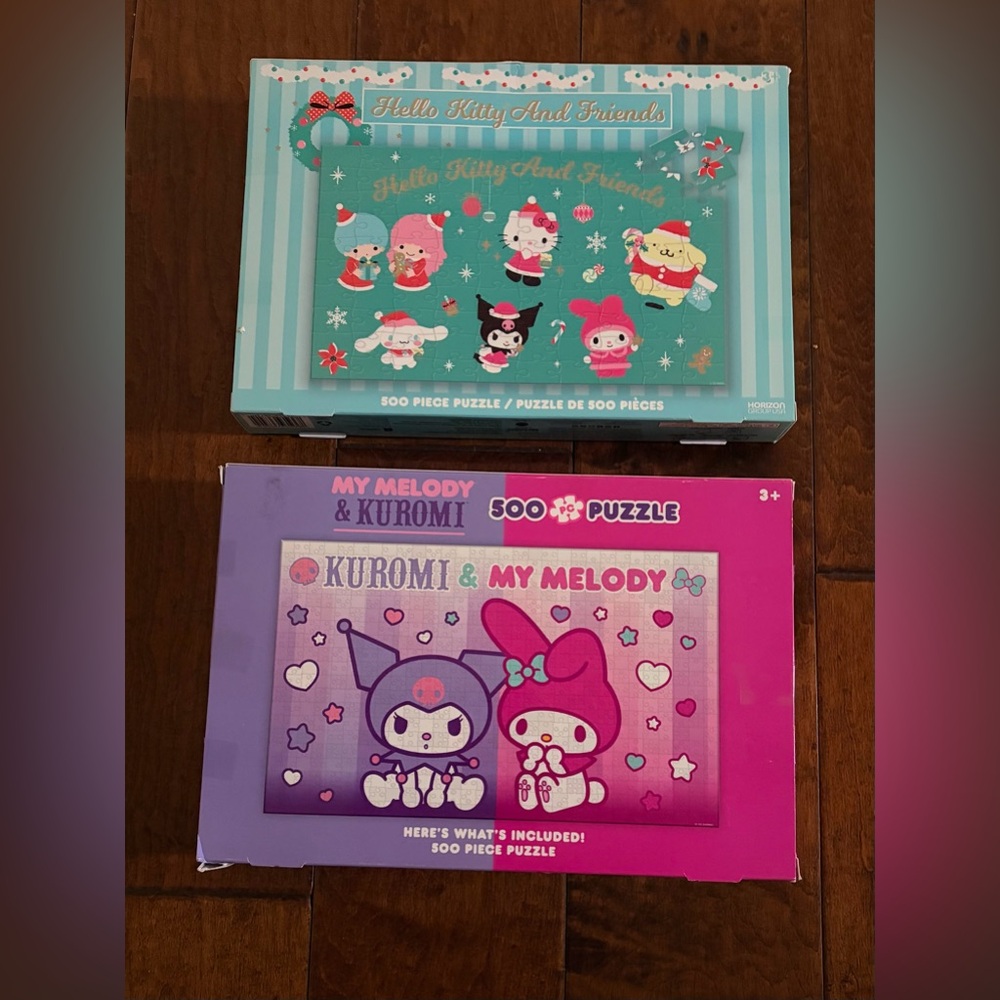 ❤️Sanrio My Melody & Kuromi Puzzle + Hello Kitty And Friends puzzle New 2 packs
